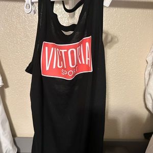 Black Victorias Secret Tank top Large cage Back